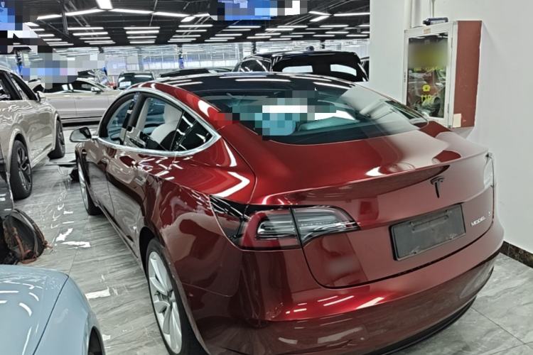 Used Tesla Model 3 2020 Refreshed Version Long-Range Rear-Wheel Drive Rear Left 45 Deg