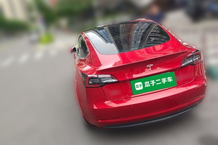 Used Tesla Model 3 2020 Refreshed Version Long-Range Rear-Wheel Drive Rear Left 45 Deg