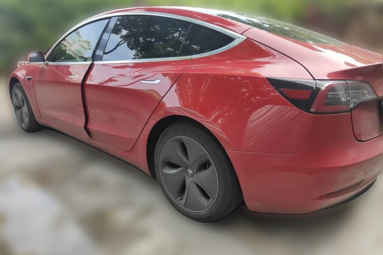Used Tesla Model 3 2020 Refreshed Version Long-Range Rear-Wheel Drive Rear Left 45 Deg