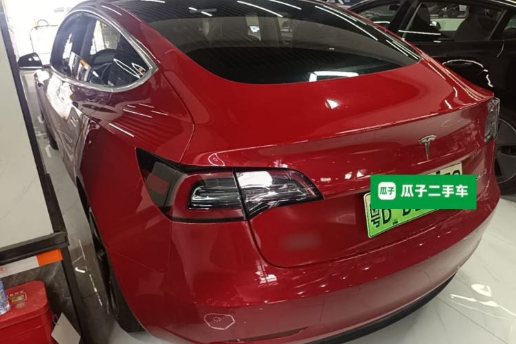 Used Tesla Model 3 2020 Refreshed Version Long-Range Rear-Wheel Drive Rear Left 45 Deg