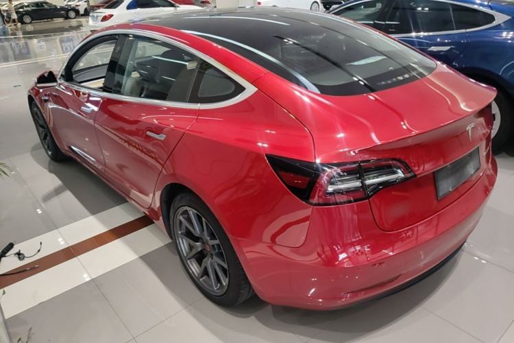 Used Tesla Model 3 2020 Standard Range Rear-Wheel Drive Upgraded Version Rear Left 45 Deg