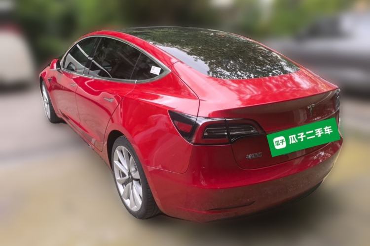 Used Tesla Model 3 2020 Refreshed Version Long-Range Rear-Wheel Drive Rear Left 45 Deg