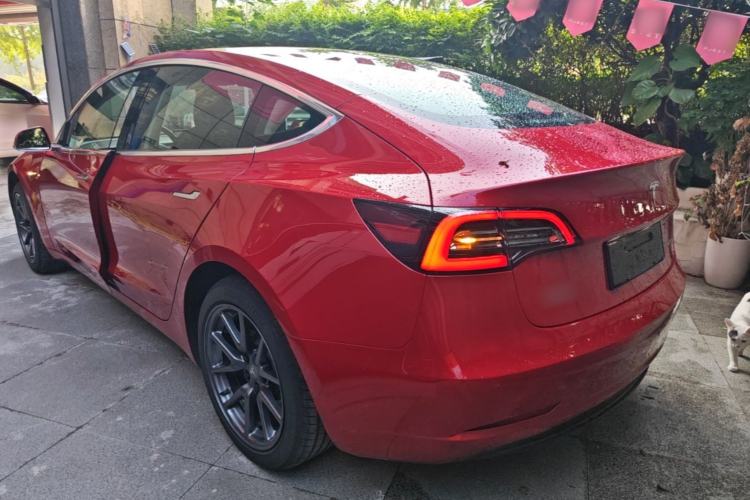 Used Tesla Model 3 2020 Standard Range Rear-Wheel Drive Upgraded Version Rear Left 45 Deg