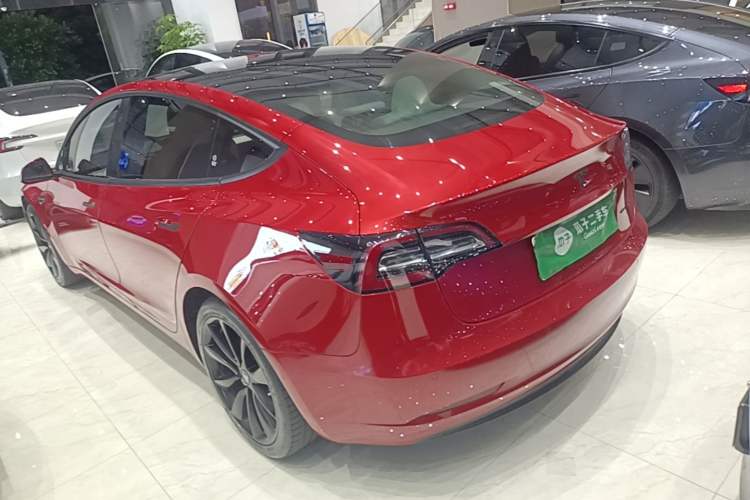 Used Tesla Model 3 2020 Long-Range Rear-Wheel-Drive Version Rear Left 45 Deg