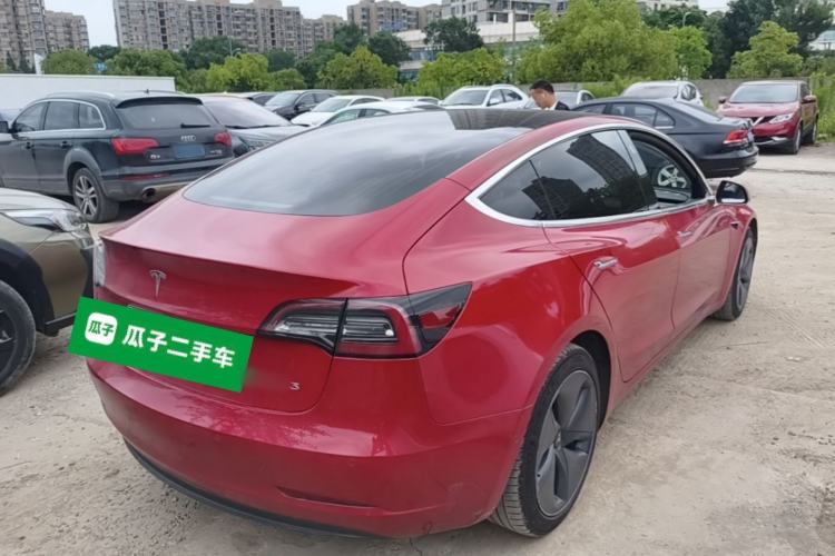 Used Tesla Model 3 2020 Standard Range Rear-Wheel Drive Upgraded Version Rear Right 45 Deg