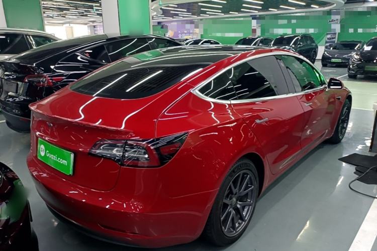 Used Tesla Model 3 2020 Refreshed Version Long-Range Rear-Wheel Drive Rear Right 45 Deg