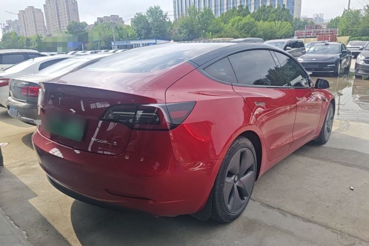 Used Tesla Model 3 2020 Refreshed Version Long-Range Rear-Wheel Drive Rear Right 45 Deg