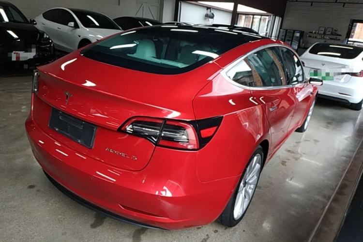 Used Tesla Model 3 2020 Refreshed Version Long-Range Rear-Wheel Drive Rear Right 45 Deg