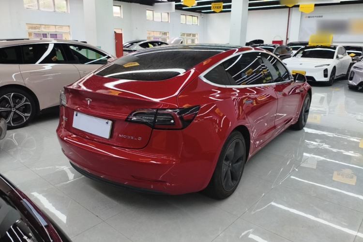 Used Tesla Model 3 2020 Standard Range Rear-Wheel Drive Upgraded Version Rear Right 45 Deg