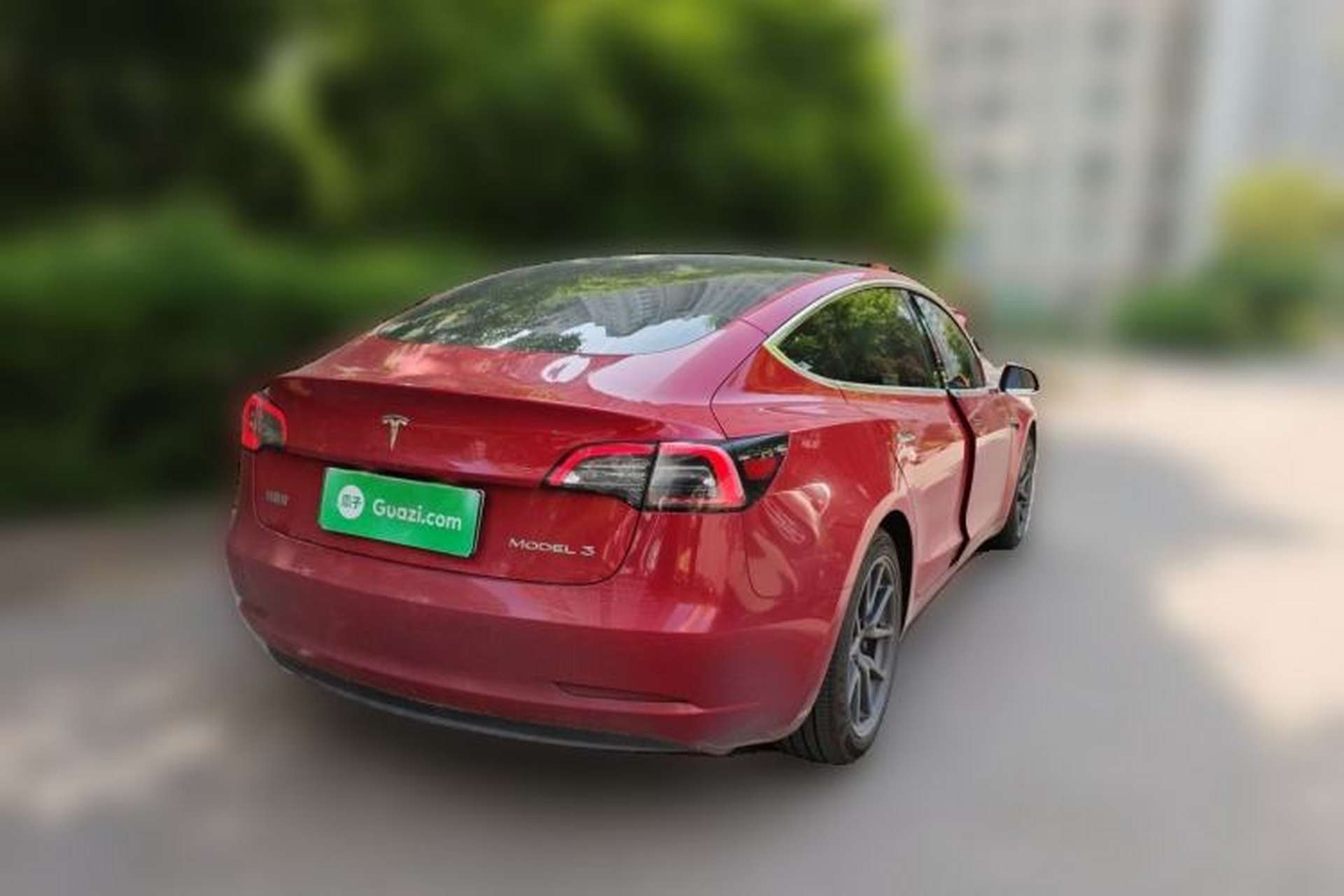 Used Tesla Model 3 2020 Standard Range Rear-Wheel Drive Upgraded Version Rear Right 45 Deg