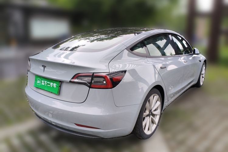 Used Tesla Model 3 2020 Standard Range Rear-Wheel Drive Upgraded Version Rear Right 45 Deg
