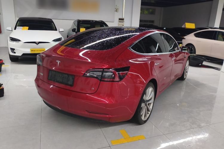 Used Tesla Model 3 2020 Refreshed Version Long-Range Rear-Wheel Drive Rear Right 45 Deg