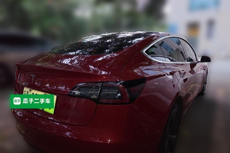 Used Tesla Model 3 2020 Refreshed Version Long-Range Rear-Wheel Drive Rear Right 45 Deg