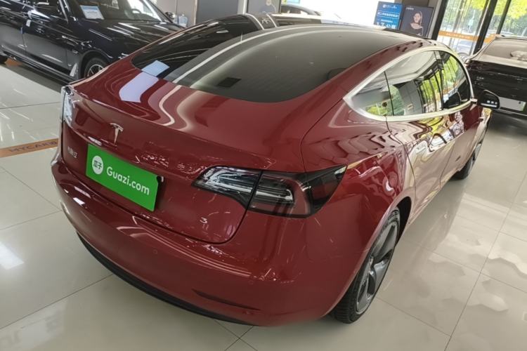 Used Tesla Model 3 2020 Refreshed Version Long-Range Rear-Wheel Drive Rear Right 45 Deg