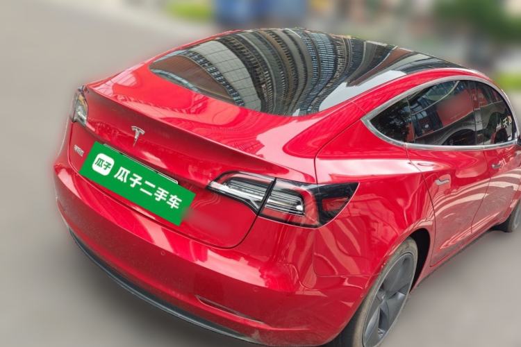 Used Tesla Model 3 2020 Refreshed Version Long-Range Rear-Wheel Drive Rear Right 45 Deg