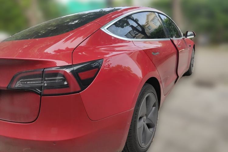 Used Tesla Model 3 2020 Refreshed Version Long-Range Rear-Wheel Drive Rear Right 45 Deg