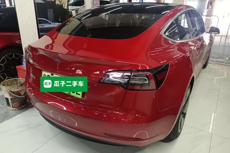Used Tesla Model 3 2020 Refreshed Version Long-Range Rear-Wheel Drive Rear Right 45 Deg