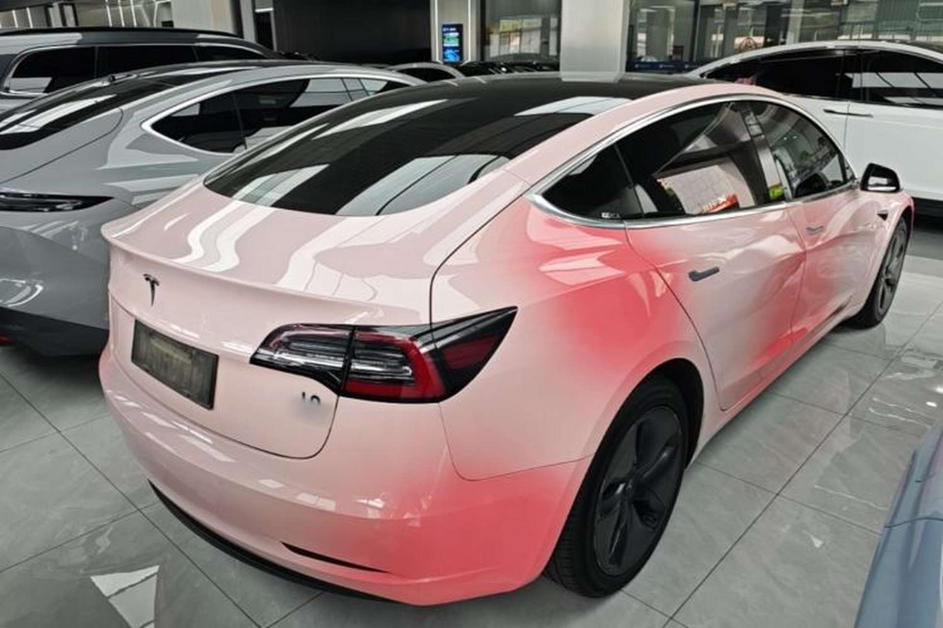 Used Tesla Model 3 2020 Refreshed Version Long-Range Rear-Wheel Drive Rear Right 45 Deg