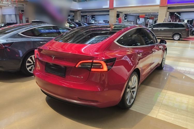 Used Tesla Model 3 2020 Refreshed Version Long-Range Rear-Wheel Drive Rear Right 45 Deg