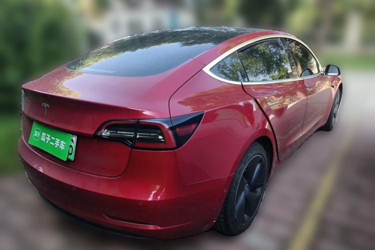 Used Tesla Model 3 2020 Standard Range Rear-Wheel Drive Upgraded Version Rear Right 45 Deg