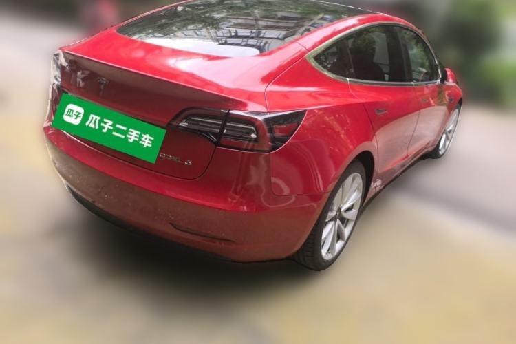 Used Tesla Model 3 2020 Refreshed Version Long-Range Rear-Wheel Drive Rear Right 45 Deg