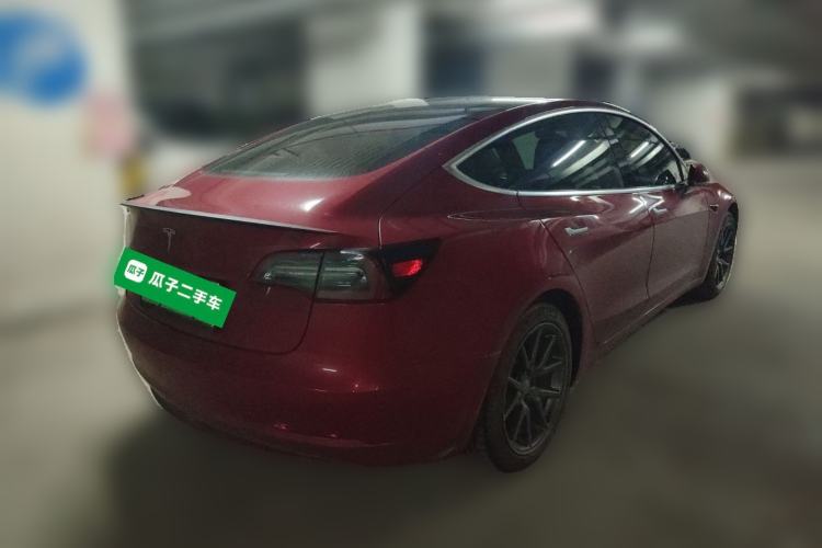Used Tesla Model 3 2020 Refreshed Version Long-Range Rear-Wheel Drive Rear Right 45 Deg