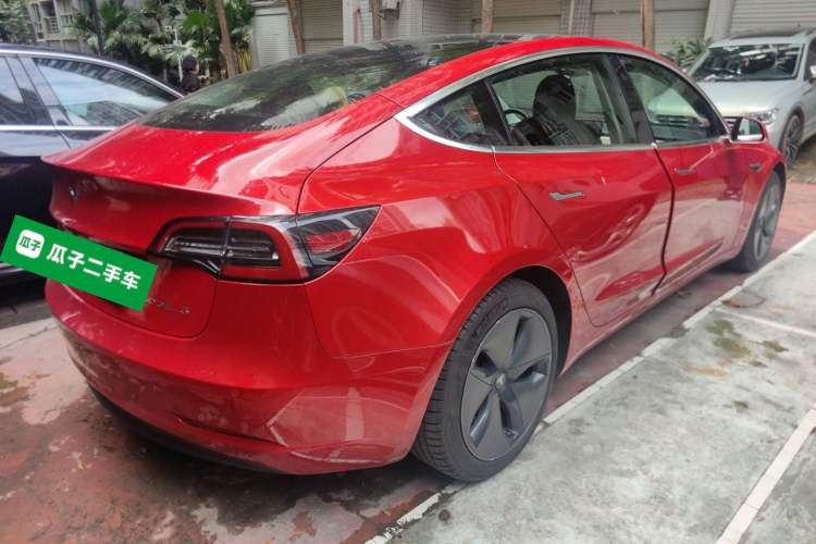 Used Tesla Model 3 2020 Refreshed Version Long-Range Rear-Wheel Drive Rear Right 45 Deg