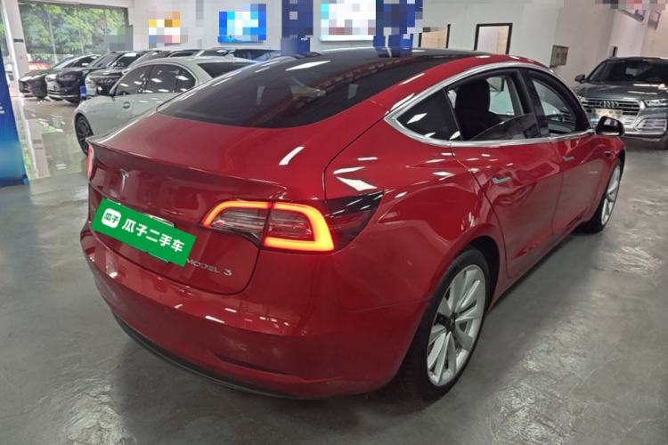 Used Tesla Model 3 2020 Long-Range Rear-Wheel-Drive Version Rear Right 45 Deg