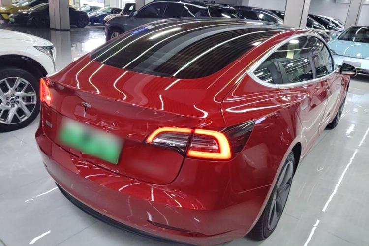 Used Tesla Model 3 2020 Refreshed Version Long-Range Rear-Wheel Drive Rear Right 45 Deg