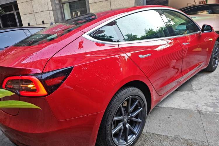 Used Tesla Model 3 2020 Standard Range Rear-Wheel Drive Upgraded Version Rear Right 45 Deg