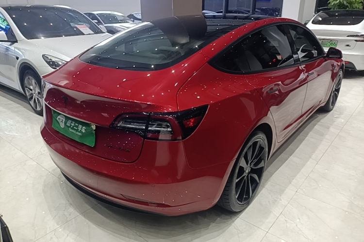 Used Tesla Model 3 2020 Long-Range Rear-Wheel-Drive Version Rear Right 45 Deg
