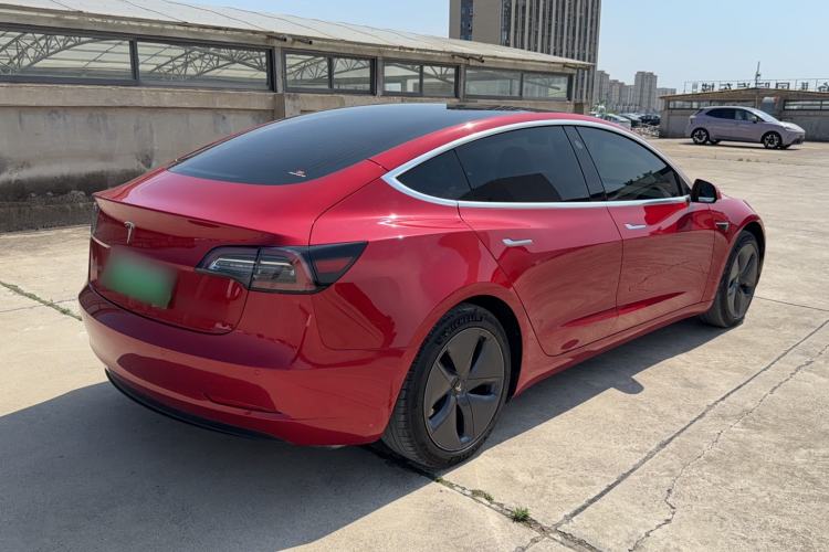 Used Tesla Model 3 2020 Standard Range Rear-Wheel Drive Upgraded Version Rear Right 45 Deg