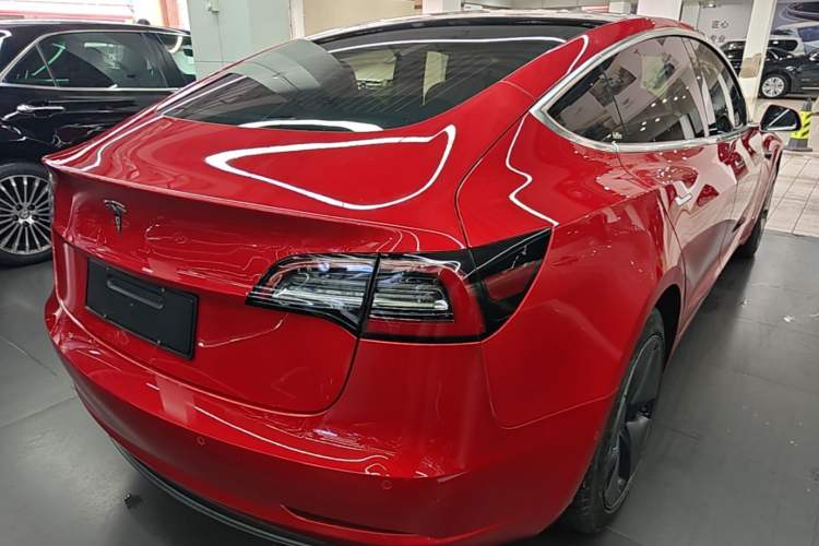 Used Tesla Model 3 2020 Standard Range Rear-Wheel Drive Upgraded Version Rear Right 45 Deg