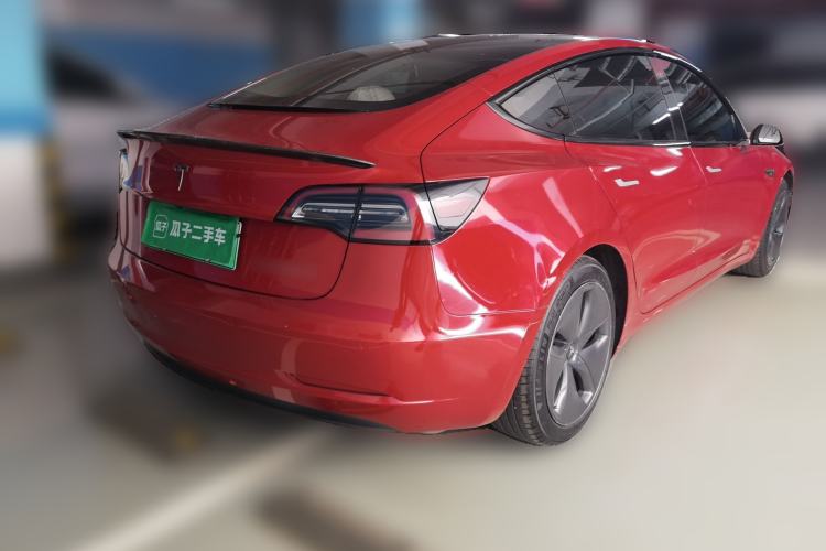 Used Tesla Model 3 2020 Standard Range Rear-Wheel Drive Upgraded Version Rear Right 45 Deg