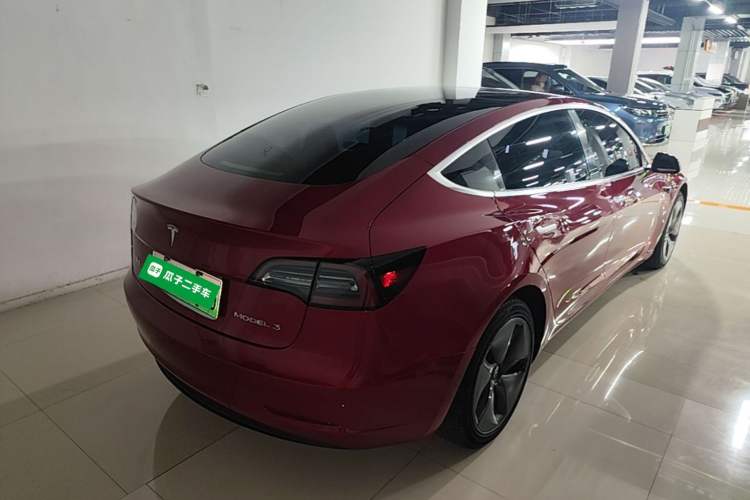 Used Tesla Model 3 2020 Standard Range Rear-Wheel Drive Upgraded Version Rear Right 45 Deg