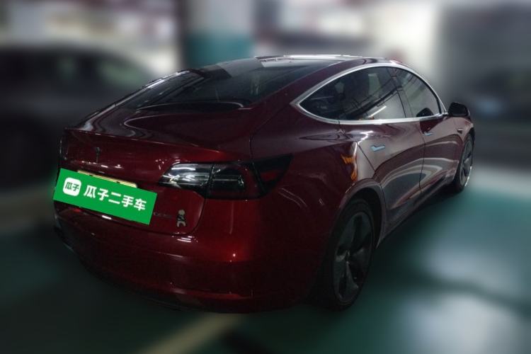 Used Tesla Model 3 2020 Standard Range Rear-Wheel Drive Upgraded Version Rear Right 45 Deg
