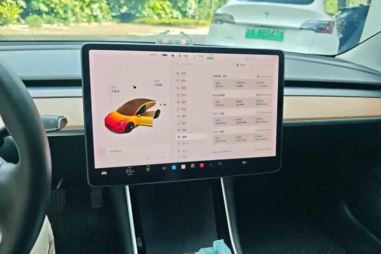 Used Tesla Model 3 2020 Revised Version Standard Range Rear-Wheel Drive – Upgraded Edition Audio And AC Panel