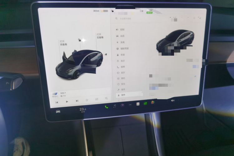 Used Tesla Model 3 2020 Revised Version Standard Range Rear-Wheel Drive – Upgraded Edition Audio And AC Panel