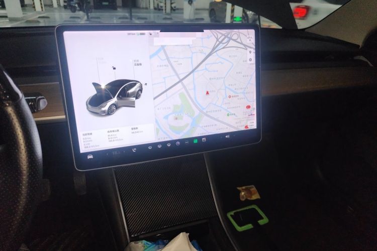 Used Tesla Model 3 2020 Standard Range Rear-Wheel Drive Upgraded Version Audio And AC Panel