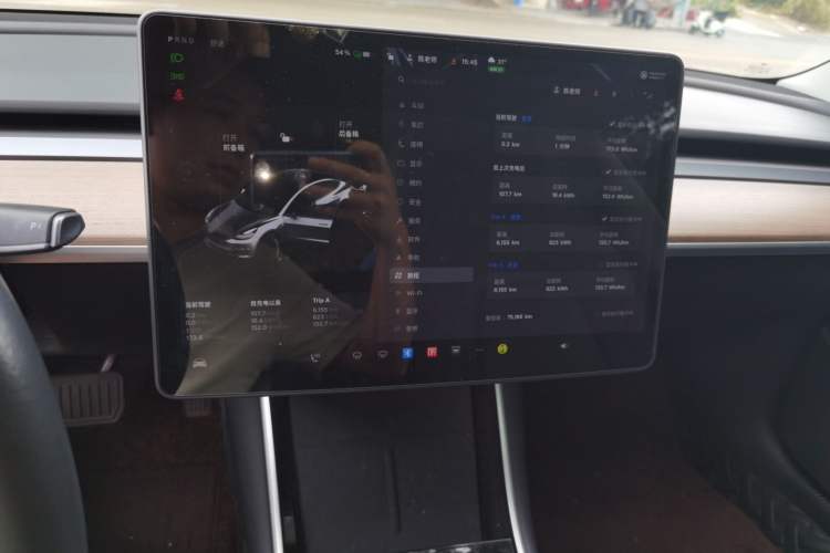 Used Tesla Model 3 2020 Revised Version Standard Range Rear-Wheel Drive – Upgraded Edition Audio And AC Panel