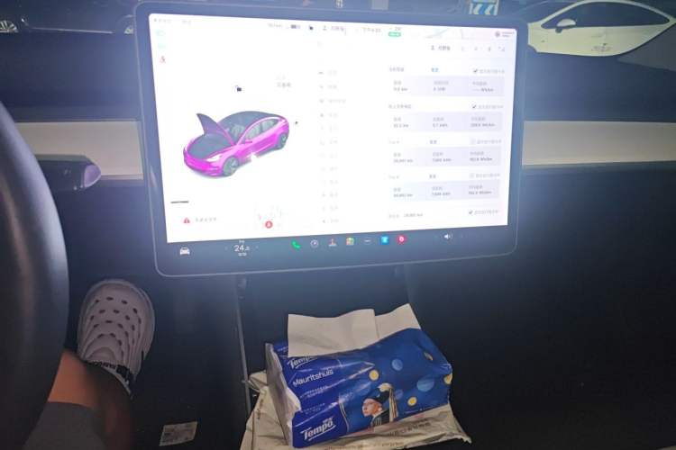 Used Tesla Model 3 2020 Standard Range Rear-Wheel Drive Upgraded Version Audio And AC Panel