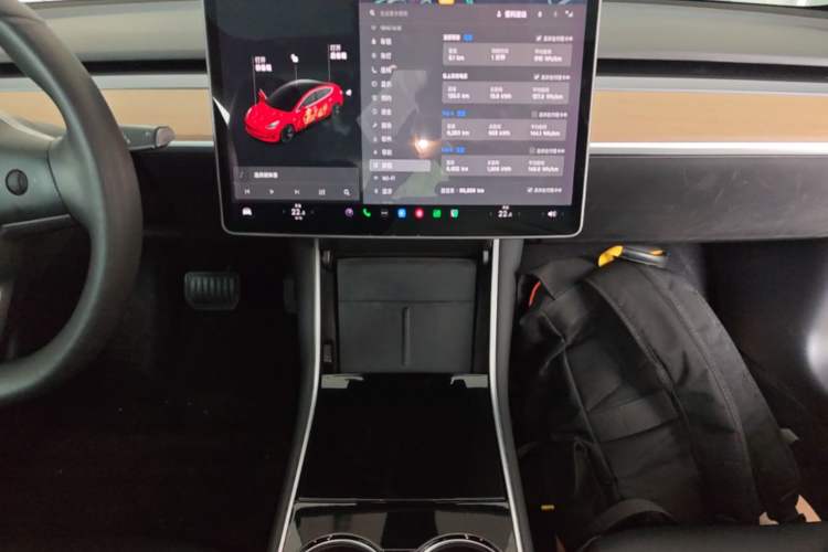 Used Tesla Model 3 2020 Standard Range Rear-Wheel Drive Upgraded Version Audio And AC Panel