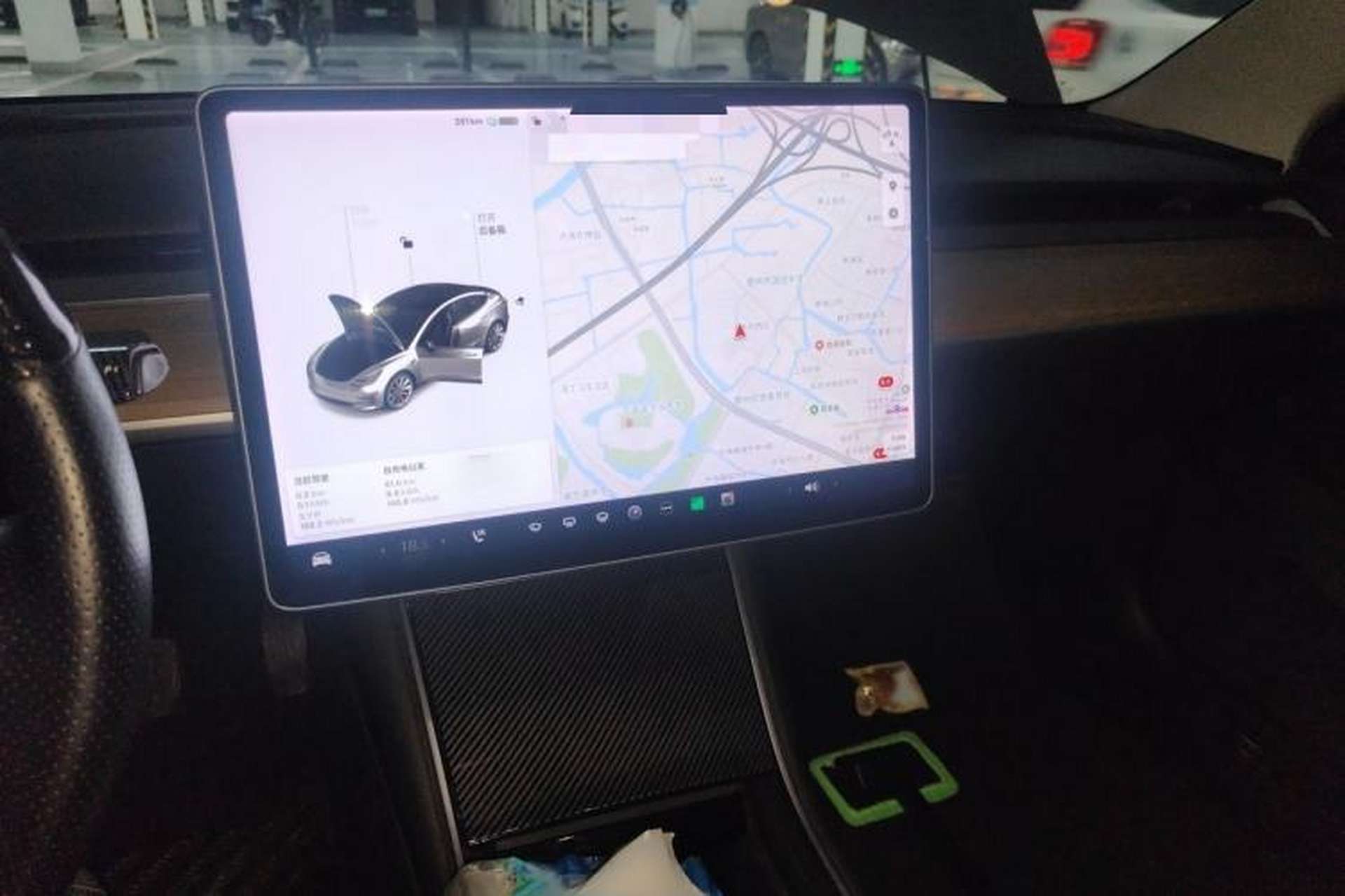 Used Tesla Model 3 2020 Standard Range Rear-Wheel Drive Upgraded Version Audio And AC Panel