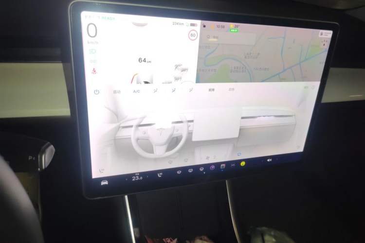 Used Tesla Model 3 2020 Standard Range Rear-Wheel Drive Upgraded Version Audio And AC Panel