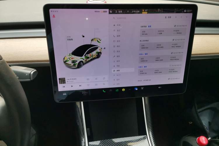 Used Tesla Model 3 2020 Refreshed Version Long-Range Rear-Wheel Drive Audio And AC Panel