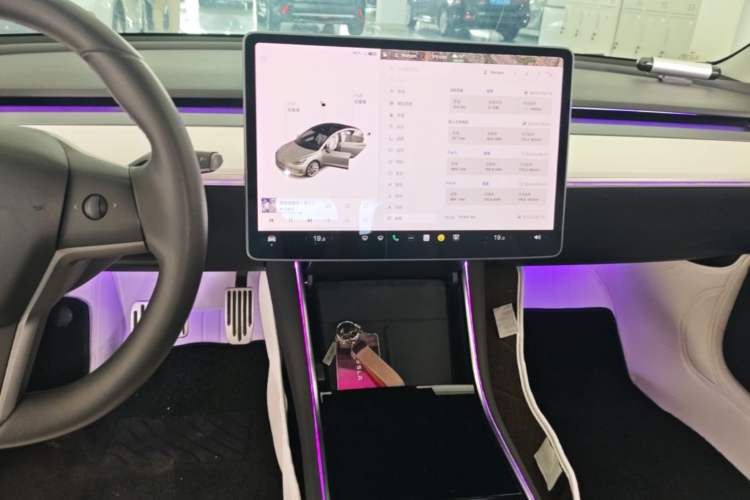 Used Tesla Model 3 2020 Standard Range Rear-Wheel Drive Upgraded Version Audio And AC Panel
