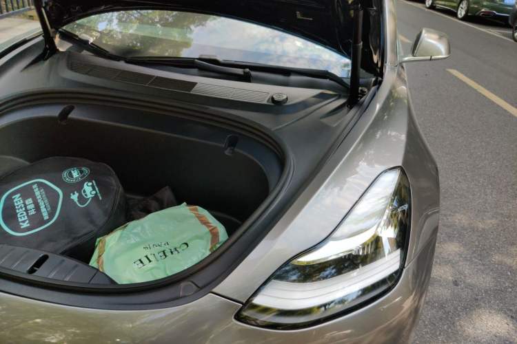 Used Tesla Model 3 2020 Long-Range Rear-Wheel-Drive Version Engine Bay Left