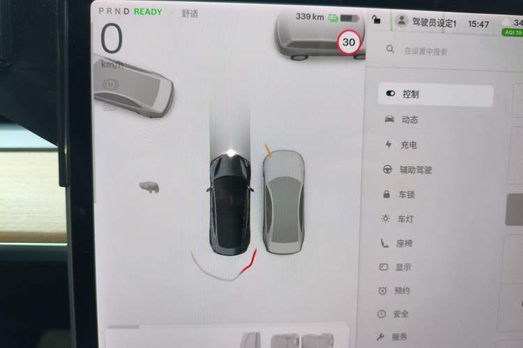 Used Tesla Model 3 2020 Refreshed Version Long-Range Rear-Wheel Drive Instrument Cluster