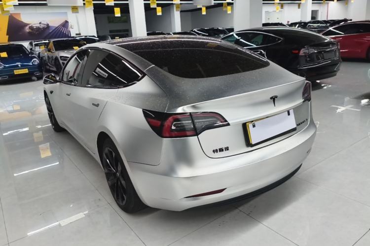 Used Tesla Model 3 2020 Refreshed Version Long-Range Rear-Wheel Drive Rear Left 45 Deg
