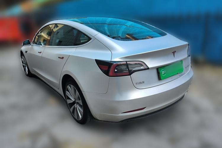 Used Tesla Model 3 2020 Refreshed Version Long-Range Rear-Wheel Drive Rear Left 45 Deg